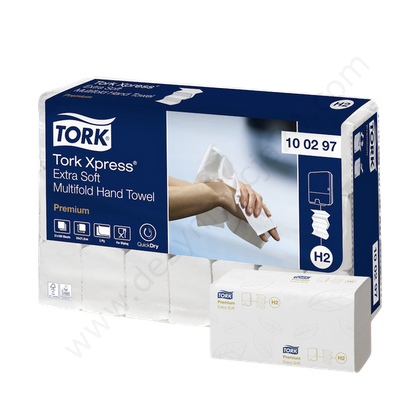 Ręcznik ZZ, bardzo miękki, Xpress, (2100 szt.), biały, H2 100297 - Tork