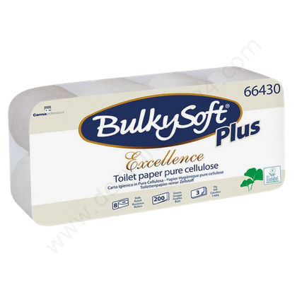 Papier toaletowy Premium 3-warstwowy, Biały, 23 m (8 rolek), kompatybilny z T4 - BulkySoft