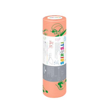 Podkład podfoliowany w rolce 33 cm x 25 m, perforacja co 50 cm - dziecięcy, morelowy