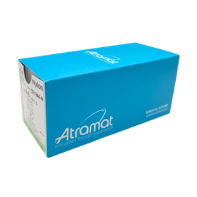 Nici ATRAMAT Nylon 3/0, ig. 19 mm, 3/8 koła, odwrotnie tnąca / 75 cm, niewchłanialna, monofilament (12 szt.)