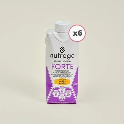 Nutrego FORTE 6 x 330 ml o smaku orzechów