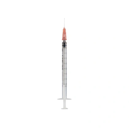 Strzykawka trzyczęściowa do insuliny 1 ml. U-100 z wtopioną igłą (0,33 x 12 mm.) (100 szt.) -  KD-Ject