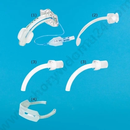 Rurka tracheostomijna KAN Nr 7,0 z mankietem, fenestracyjna - Zestaw II