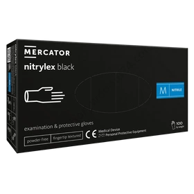 NITRYLEX BLACK rękawice nitrylowe bezpudrowe czarne (100 szt.)