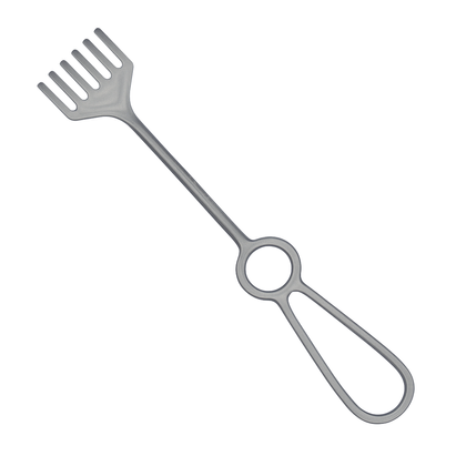 Hak chirurgiczny KOCHER 6-zębny - tępy