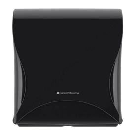 Dozownik do ręczników w składce ZZ, czarny - BulkySoft