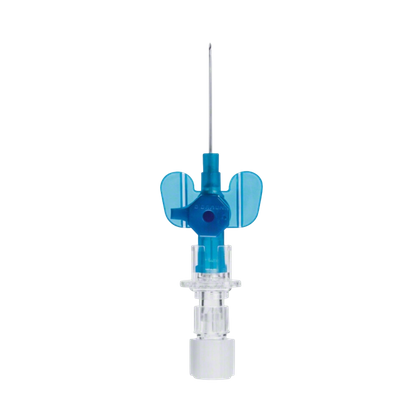 Kaniula Vasofix Certo 22G 0,9 x 25 mm niebieska, z portem do iniekcji, widoczna w RTG - Braun