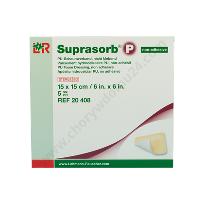 Opatrunek piankowy SUPRASORB P Adhesive 15 x 15 cm, przylepny (5 szt.)