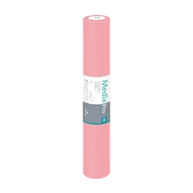Podkład podfoliowany w rolce 70 cm x 40 m, perforacja co 50 cm - MedixPro, różowy