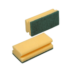 Gąbka do szorowania 1641 (gąbka żółta, zielony pad), bez logo