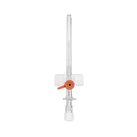 Kaniula dożylna 14G 2,1 x 45 mm pomarańczowa, z portem bocznym i liniami RTG - KD-FIX