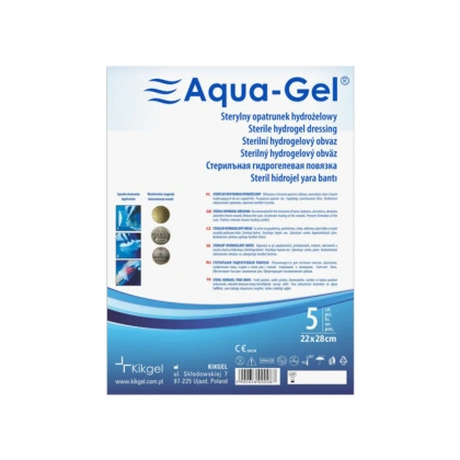 Aqua-gel opatrunek hydrożelowy 22 x 28 cm (5 szt.)