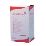 Kompresy gazowe 17. nitkowe 8. warst. KOMPRI lux S 7,5 x 7,5 cm (50 x 3 szt.) STERYLNE - Zarys