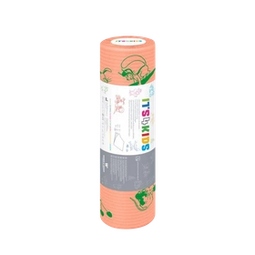 Podkład podfoliowany w rolce 33 cm x 25 m, perforacja co 50 cm - dziecięcy, morelowy