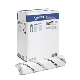 Podkład w rolce, medyczny, celulozowy, 60 cm x 80 m,<br>perforacja co 50 cm (6 szt.) - biały Celtex