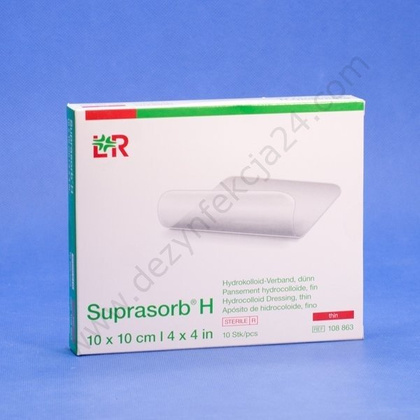 SUPRASORB H THIN 10 x 10 cm. Cienki opatrunek hydrokololidowy (10 szt.)