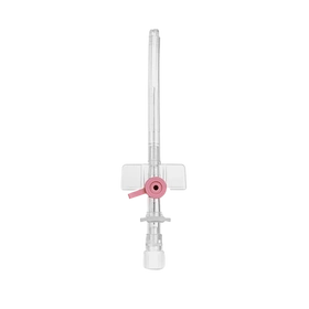 Kaniula dożylna 20G 1,1 x 32 mm różowa, z portem bocznym i liniami RTG - KD-FIX