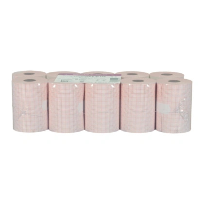 Papier do EKG Ascard- B5, Mr Red - 60 mm x 25 m nadruk, warstwa termiczna na zewnątrz (10 szt.)