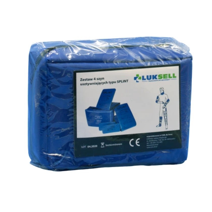 Zestaw szyn SPLINT w etui (kpl. 4 szt.) 100 cm, 50 cm, 2x 5 cm
