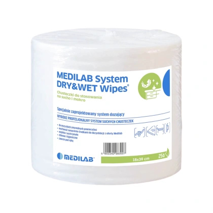 Chusteczki do stosowania na sucho i mokro, do nasączania 256 szt. - wkład