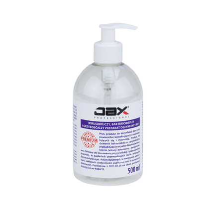 JAX 34 Premium Wirusobójczy, bakteriobójczy i grzybobójczy preparat dezynfekcyjny 500 ml