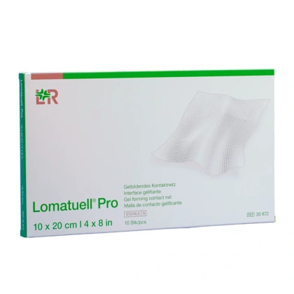 Lomatuell Pro 10 x 20 cm. Tiulowy opatrunek kontaktowy z warstwą hydrokoloidową (10 szt.)
