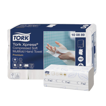 Ręcznik ZZ, celuloza z makulaturą, Xpress, (2700 szt.), biały, H2 - Tork