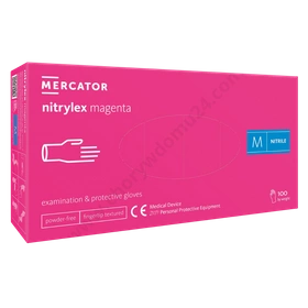 NITRYLEX MAGENTA - Rękawice nitrylowe bezpudrowe (100 szt.)