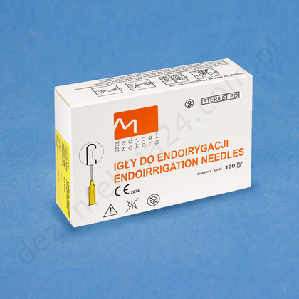 Igła do płukania z otworem bocznym 0,5 x 25 mm 25 G (100 szt.) - MB