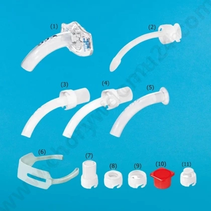 Rurka tracheostomijna KAN Nr 10,0 krótka, bez mankietu, fenestracyjna - Zestaw I