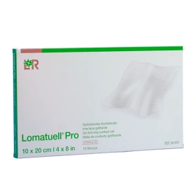 Lomatuell Pro 10 x 20 cm. Tiulowy opatrunek kontaktowy z warstwą hydrokoloidową (10 szt.)