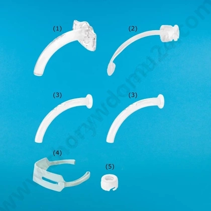Rurka tracheostomijna KAN Nr 5,0 bez mankietu, fenestracyjna - Zestaw II