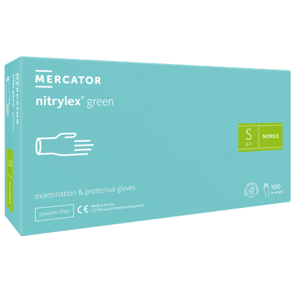 NITRYLEX GREEN - Rękawice nitrylowe bezpudrowe (100 szt.)