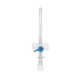 Kaniula dożylna 22G 0,9 x 25 mm niebieska, z portem bocznym i liniami RTG - KD-FIX