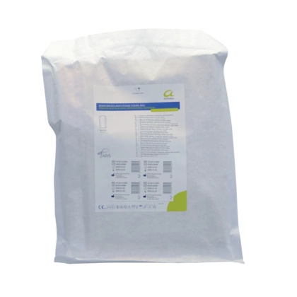 Serweta na stolik MAYO 140 x 80 cm. sterylna, wzmocniona, czerwona - ALPHAtex