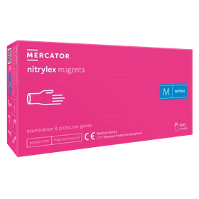NITRYLEX MAGENTA - Rękawice nitrylowe bezpudrowe (100 szt.)