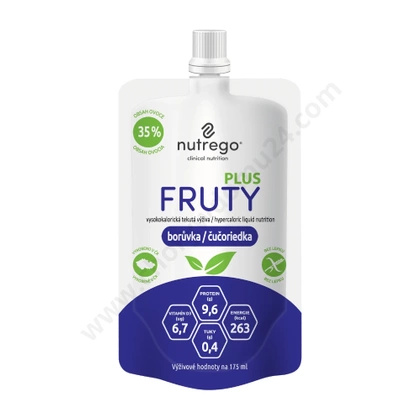 Nutrego FRUTY PLUS 175 ml jagoda (4 szt.)