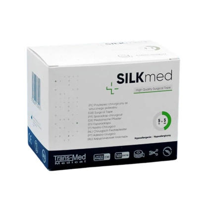 Plaster jedwabny Silkmed 5 cm x 5 m (12 szt.)