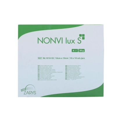 Kompresy włókninowe NONVI lux S, jałowe 10 x 10 cm (10 x 10 szt.)