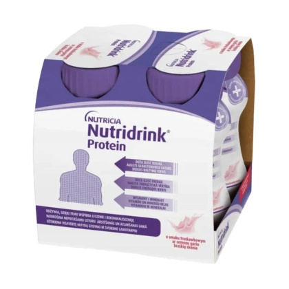 Nutridrink PROTEIN truskawka 125 ml (4 szt.)