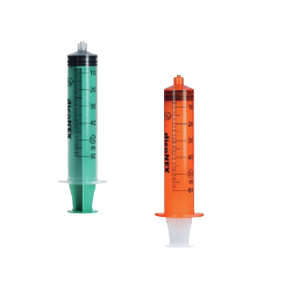 Strzykawka 50 ml. trzyczęściowa, do pomp infuzyjnych LL, zielona (25 szt.) - dicoNEX