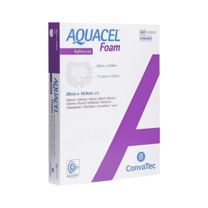 Aquacel Foam Adhesive Sacral - opatrunek na kość krzyżową 16,9 x 20 cm (1 szt.)