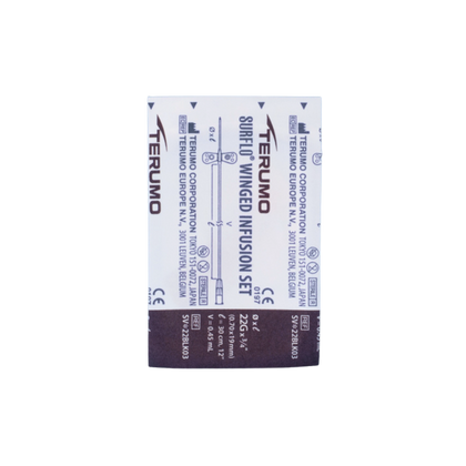 Igła motylkowa 0,7 x 19 mm 22G Terumo - Czarna (1 szt.)