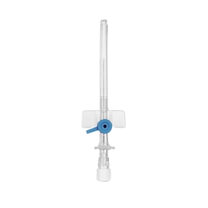 Kaniula dożylna 22G 0,9 x 25 mm niebieska, z portem bocznym i liniami RTG - KD-FIX