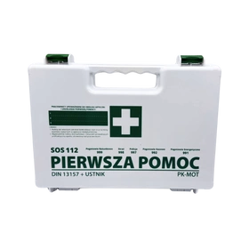 Apteczka K13.2 z wieszakiem ściennym DIN 13157 + aparat do sztucznego oddychania