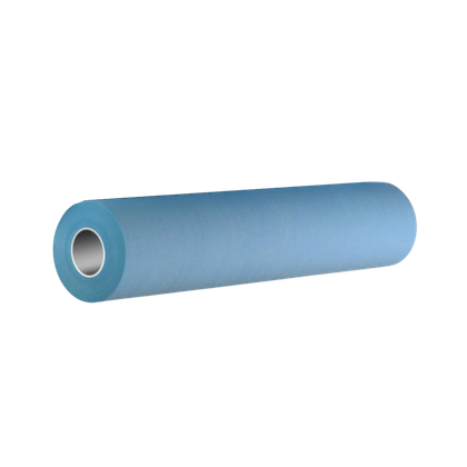 Podkład podfoliowany w rolce  50 cm x 40 m, perforacja co 50 cm - MUSTAF, NIEBIESKI
