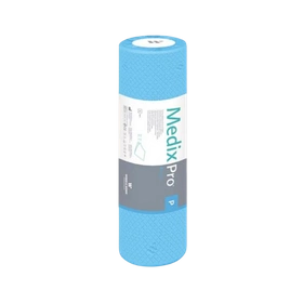 Podkład bibułowy w rolce 50 cm x 50 m, perforacja co 50 cm - MedixPro, niebieski