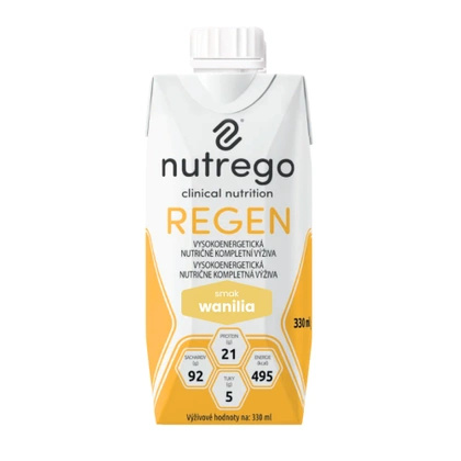 Nutrego REGEN 12 x 330 ml o smaku wanilii - wysokowęglowodanowa dieta doustna