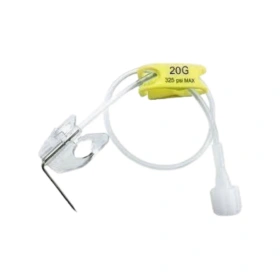 Igła do portu Surecan 20G/20 mm ze skrzydełkami, z drenem 16,5 cm (1 szt.) - Braun
