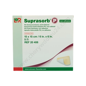 Opatrunek piankowy SUPRASORB P Adhesive 15 x 15 cm, przylepny (5 szt.)